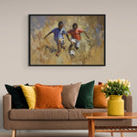 Soccer, African Art Canvas, Black Art Prints, Black Art Canvas Wall Art, African Art Print, African Wall Art, Afro Art, Boys, Children, Kids