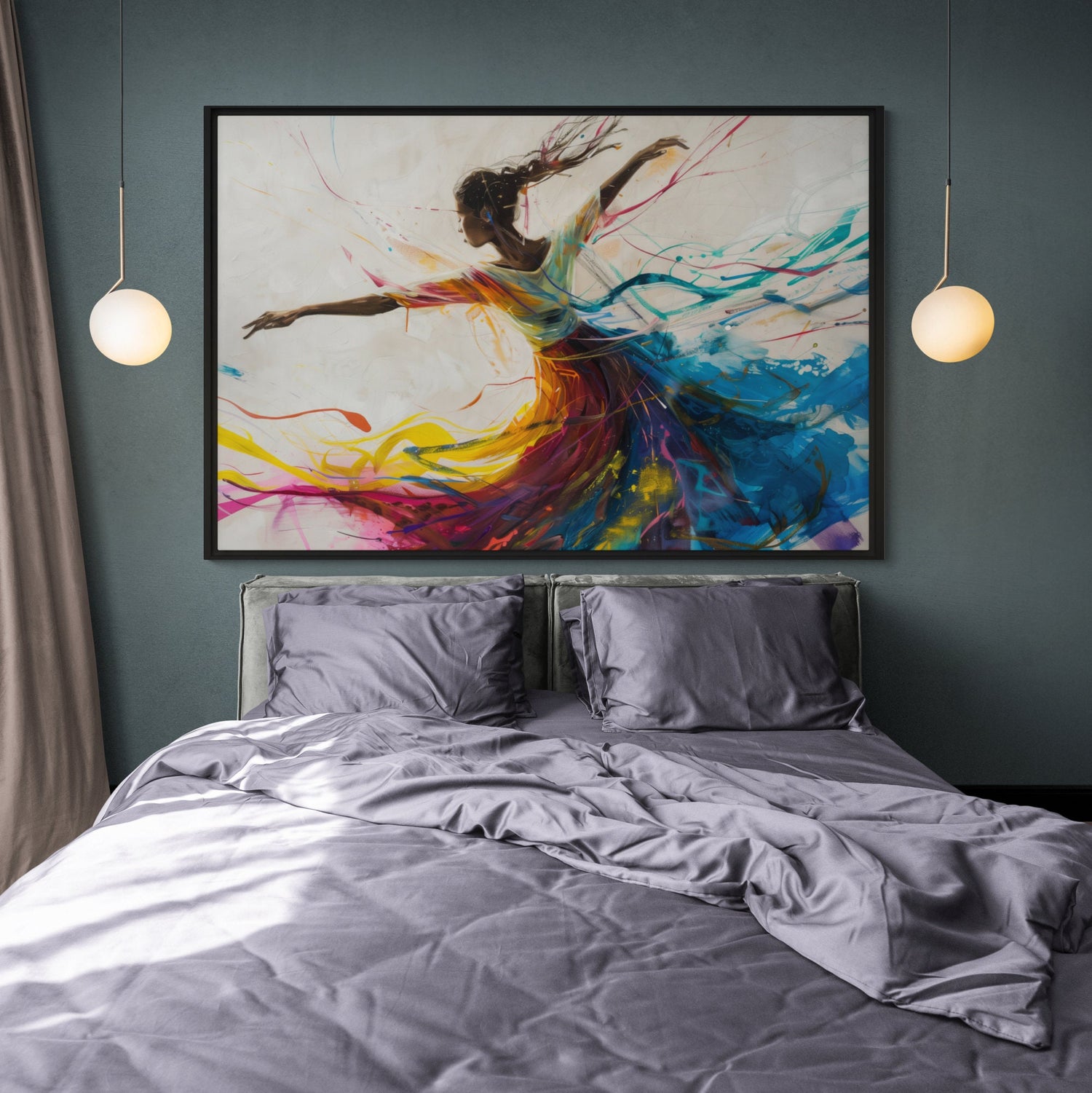 Black Ballerina, African Art Canvas, Black Art Prints, Black Art Canvas Wall Art, African Art Print, Black Ballerina, African Wall Art, Afro