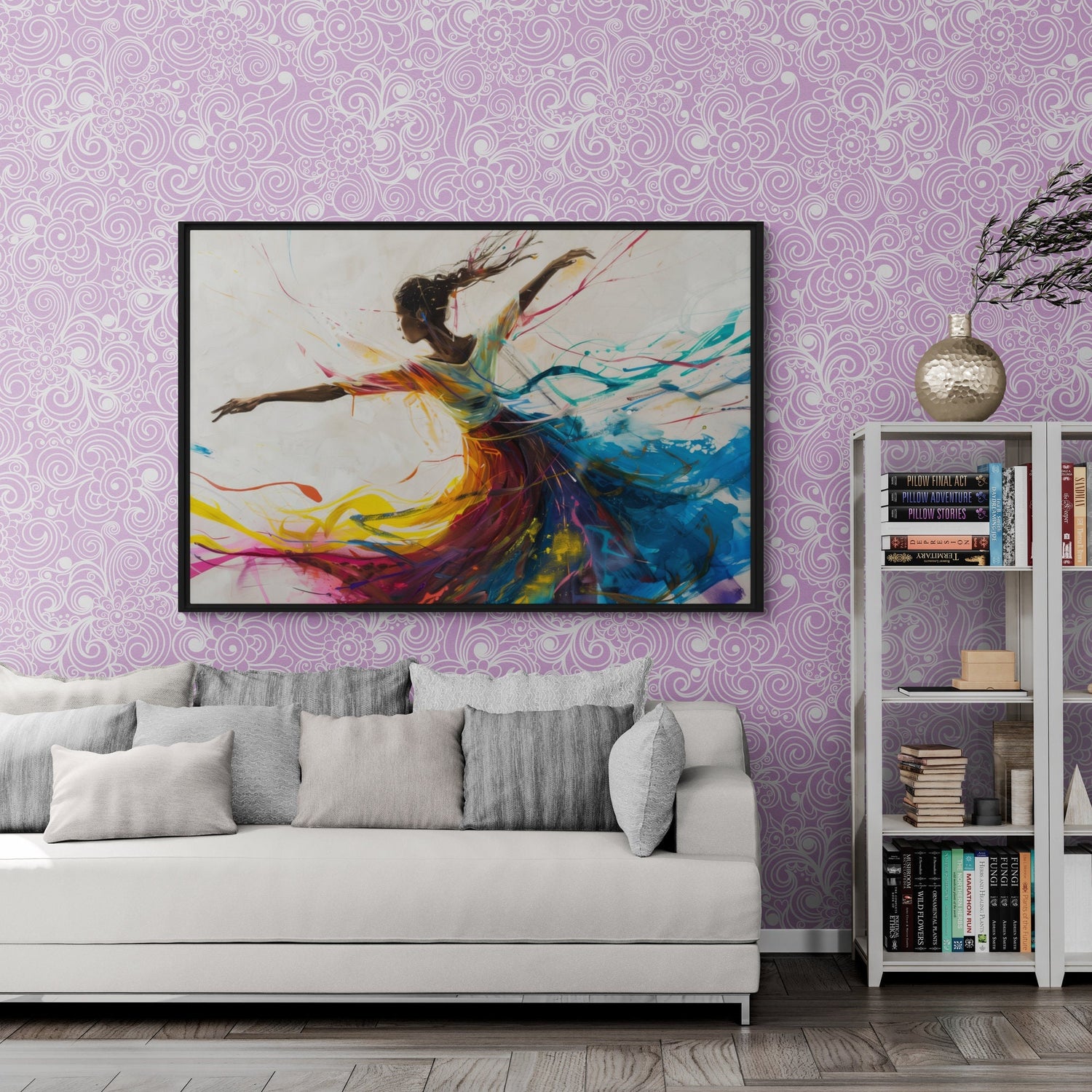 Black Ballerina, African Art Canvas, Black Art Prints, Black Art Canvas Wall Art, African Art Print, Black Ballerina, African Wall Art, Afro