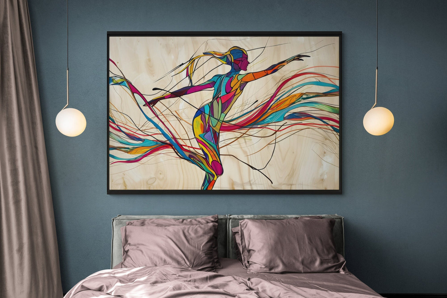 Black Ballerina, African Art Canvas, Black Art Prints, Black Art Canvas Wall Art, African Art Print, Black Ballerina, African Wall Art, Afro