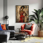 Black Woman Art having Wine, Black Art Prints, African American Wall Art, Melanin Art, Afro Wall Art, Afrocentric Wall Art, Feminine