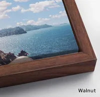 Canvas Walnut Frame